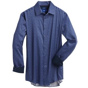 Egara Blue Floral Sport Shirt